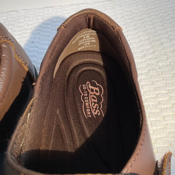 Bass Edith Go-To Comfort Women’s Brown Leather Shoe Size 8.5M NWOT - Picture 8 of 14